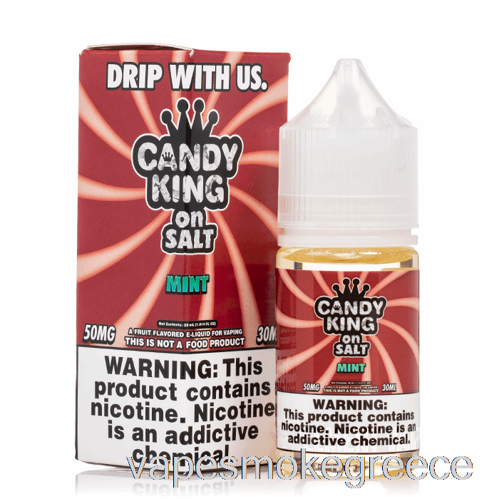 Vape Greece μέντα - καραμέλα βασιλικά άλατα - 30ml 50mg